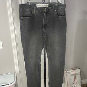 Barbell Apparel Athletic Fit Jeans, Grey Charcoal Wash, Men's Size 34#130